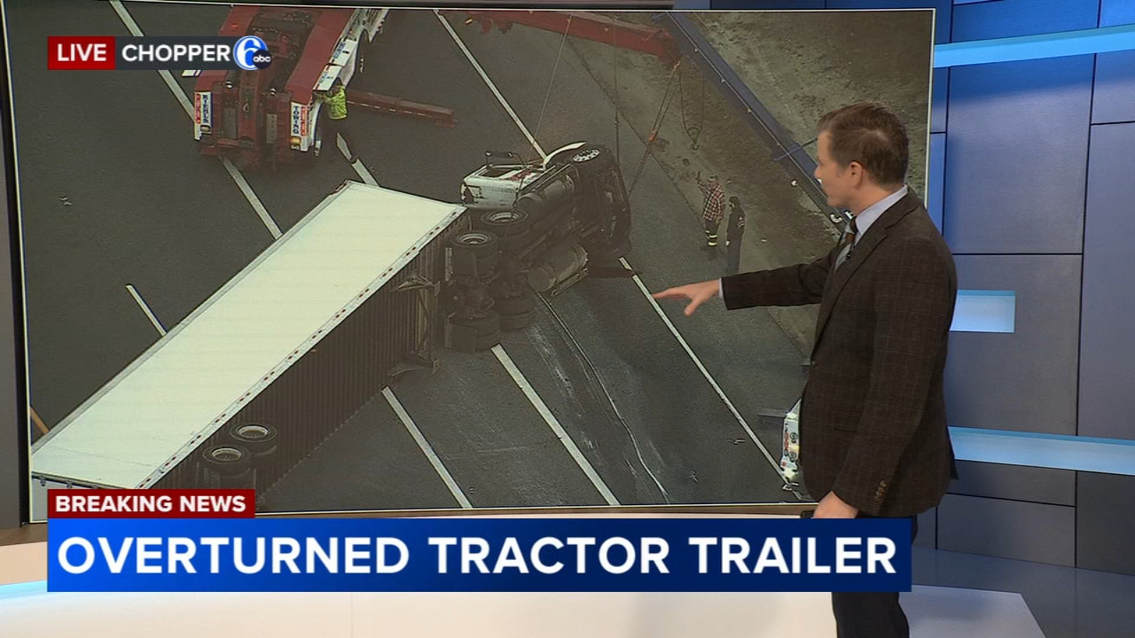 Overturned semi blocking all lanes of Rt. 55 NB in Gloucester County, New Jersey
       — Villanova Community news